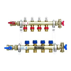 REHAU RAUTHERM S Распределительный коллектор HKV на 2 контура нерж .сталь (без шаровых кранов)